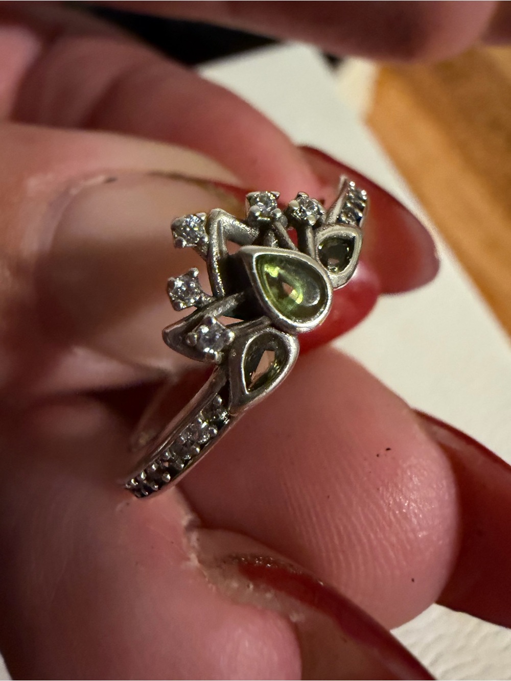 Pandora Princess Tiana Tierra Ring